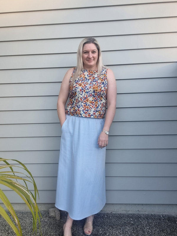 Jenny Top - Orange Floral