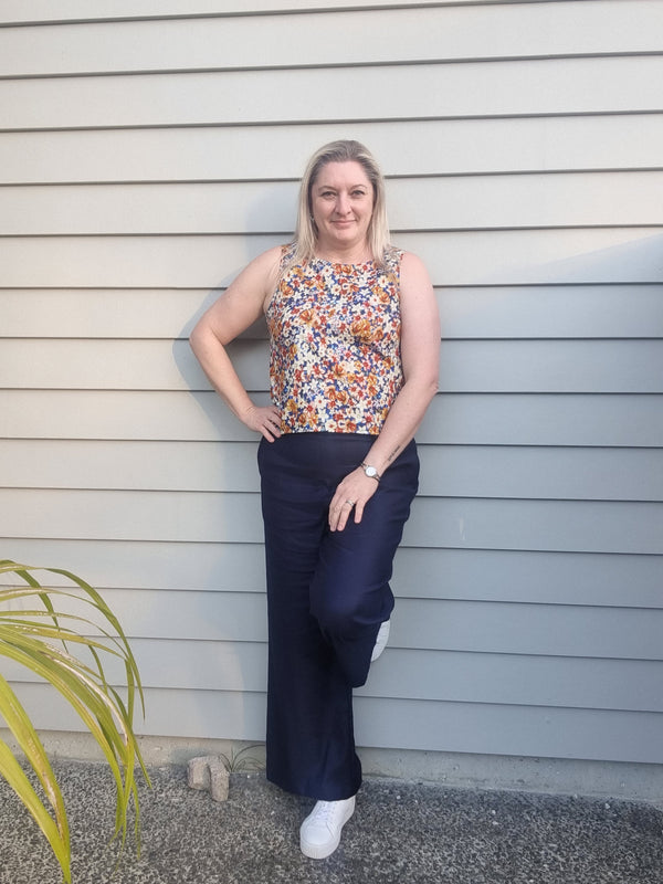 Jenny Top - Orange Floral