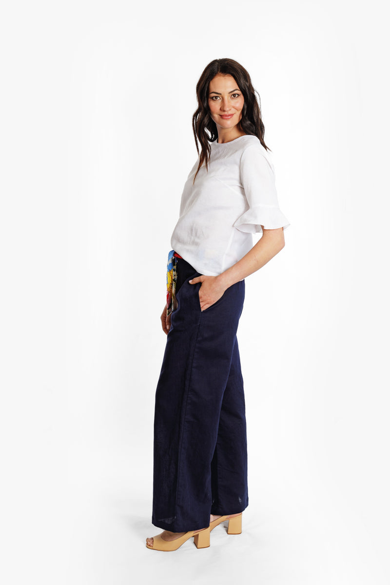 The Perfect Linen Pants Navy