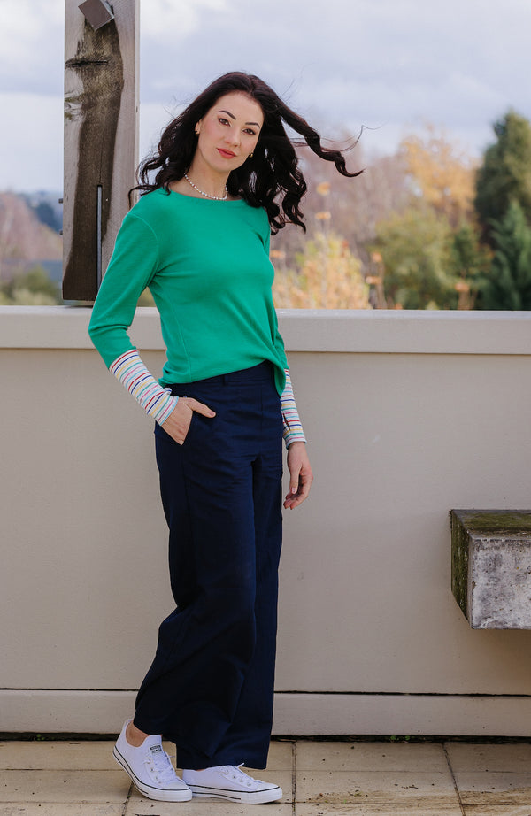 The Perfect Linen Pant - Navy