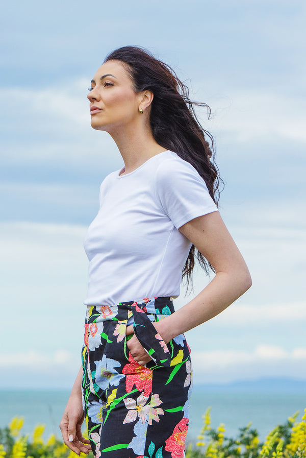 Paloma Pant - Black Floral